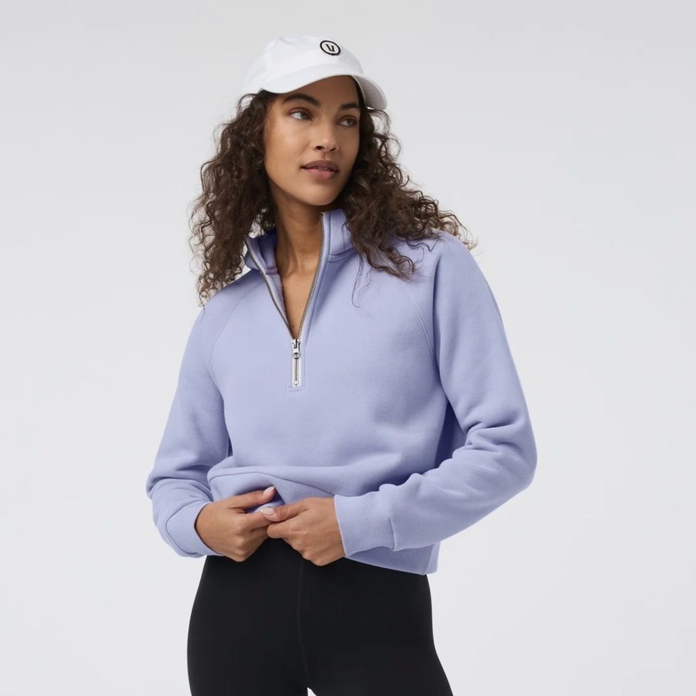 Vuori Restore Half-zip Hoodie - Lavender Mist Small